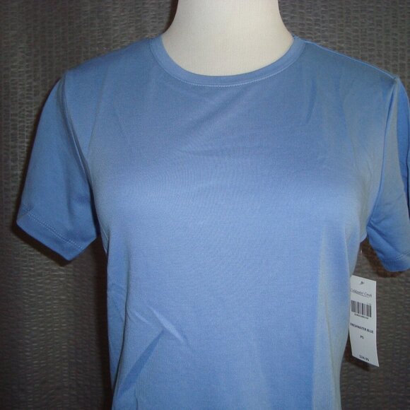 NWT Coldwater Creek Best Cotton Short Sleeve Tee Blue Size PS - Picture 2 of 6
